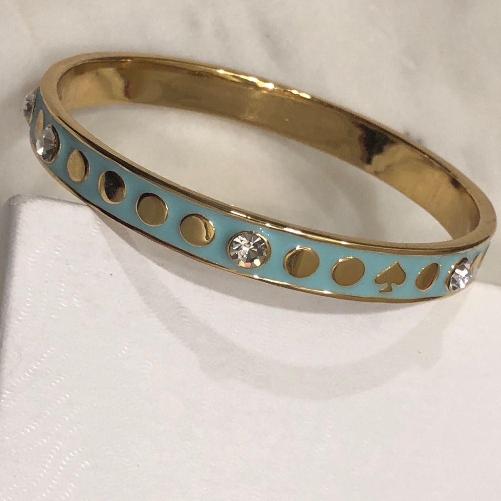 New Kate Spade Turquoise Gold Bangle Bracelet
